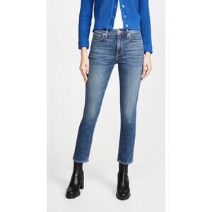 Slvrlake Blue Lou Lou Atlantic Mid Rise Skinny Ankle Denim Jeans Size 29